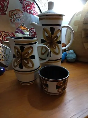 Buy Cinque Ports Pottery The Monastery Rye. Three Pc Coffee Set.  • 25£