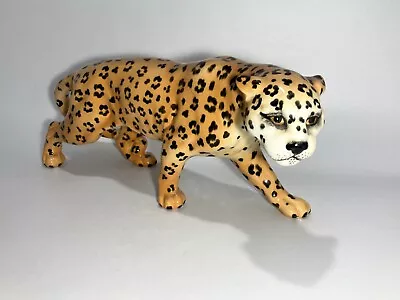 Buy Beswick Prowling Leopard Figurine, Vintage Orange Big Cat Ornament • 59.99£