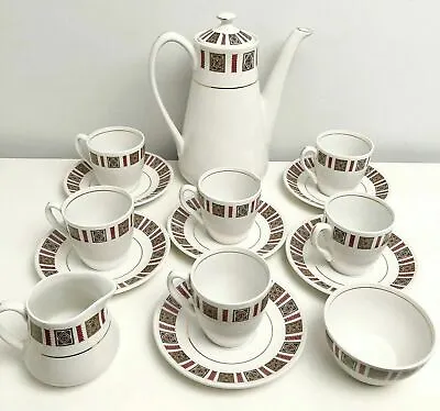 Buy Vintage Hostess Tableware By British Anchor Staffordshire Coffee Serving Set  • 29.24£