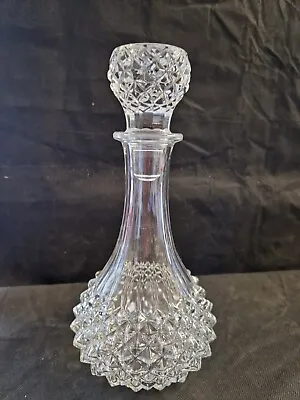 Buy Lovely Small Cut Glass Crystal Ships Decanter And Stopper  • 15.99£