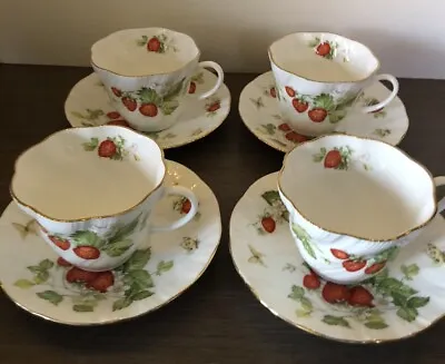 Buy 4 Ringtons Rosina Virginia Strawberry Cups And Saucers • 60£