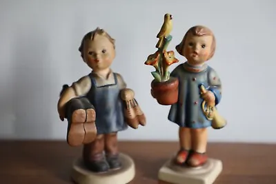 Buy Two Large Hummel Figurines TMK 3 Congratulations And Boots VGC • 25£