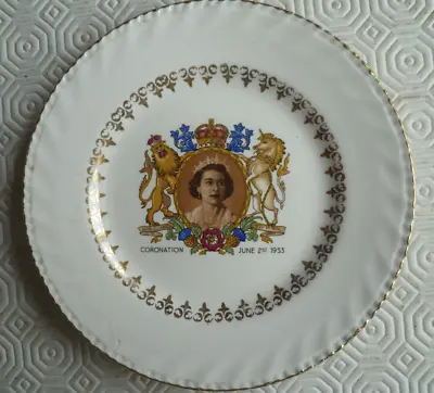Buy Queen Elizabeth II Coronation Plate June 2nd 1953 (Royal Alma Pottery) • 1.95£