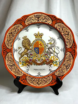 Buy Antique Wedgwood China Montreal Armorial Crest Plate • 37.95£