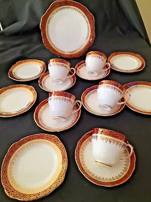 Buy Duchess Winchester 16 Pcs Fine Bone China Tea Set Cups Saucer Plate Trio • 24.99£