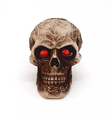 Buy Small Resin Skull With Red Eyes Decorative Ornament 5.5 Cm High Choose Design • 5.99£