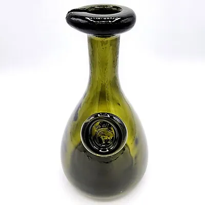 Buy Vintage Holmegaard CE Crown MCM Green Glass Wine Decanter Bottle 9 X 4  • 19.06£