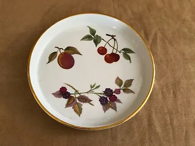 Buy 7  Tart Pan Royal Worcester Evesham China Porcelain Vintage Gold Fruit • 34.54£