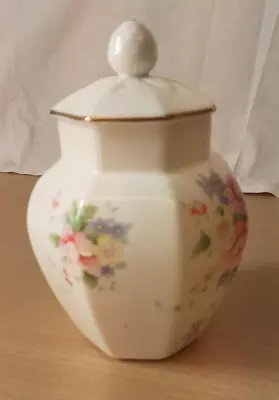 Buy Royal Doulton English Fine Bone China (C) 1985 - Summer Bouquet Lidded Pot Vase • 12.95£