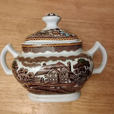 Buy A *Rare* Find Collctible Vintage Staffordshire Burslem Sugar Bowl With Lid • 8.75£
