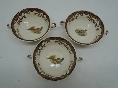 Buy Royal Worcester Palissy Game Series Soup Cups  X 3 • 29.99£