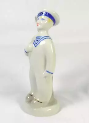 Buy Antique VINTAGE RARE USSR Soviet Era Russian Porcelain Figurine Sailor Aurora • 78£