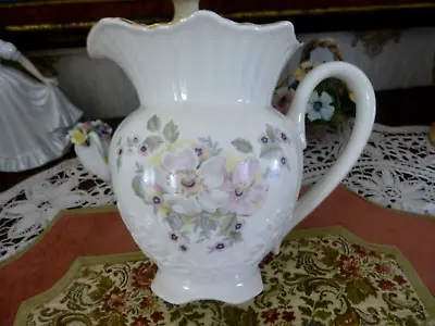 Buy Lovely Maryleigh Vintage Pottery Staffordshire Water Jug Blossom Time 7.5  • 18£