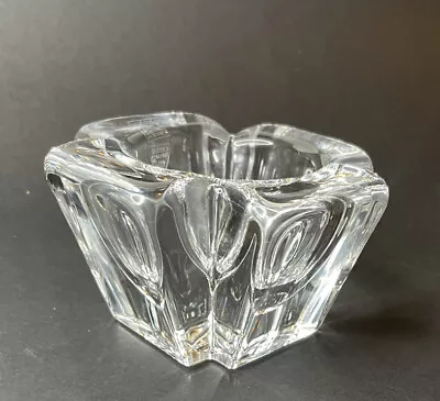 Buy Kosta Boda Max Orrefors Sweden Candle Holder 3.75”x4 ×2 Wide Glass Crystal Cross • 14.39£