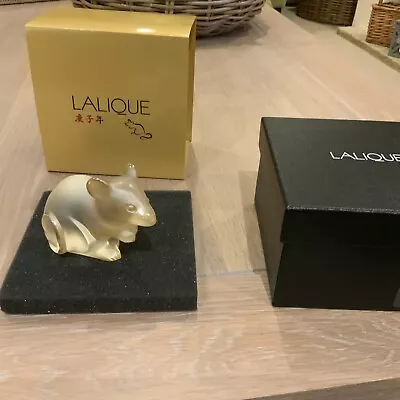 Buy BEAUTIFUL LALIQUE Large Luster Crystal Mouse ( 10686500 )  Brand New Boxed 💝 • 199£