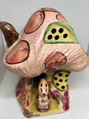 Buy T Ceramic Sylvia Derby Semi Porcelain Mushroom House Cracked  19x14cm #LH • 2.99£