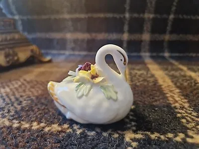 Buy Royal Adderley Floral Swan Bone China • 4.99£