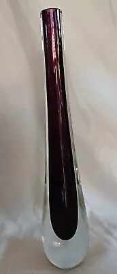Buy Vintage Caithness Glass Purple  Stroma 4022 Teardrop Bud Vase Domhnall O'Broin  • 15£
