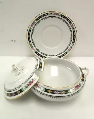 Buy Losol Ware Keeling & Co Burslem Small Soup Tureen & Plate Vintage Tableware • 11.99£