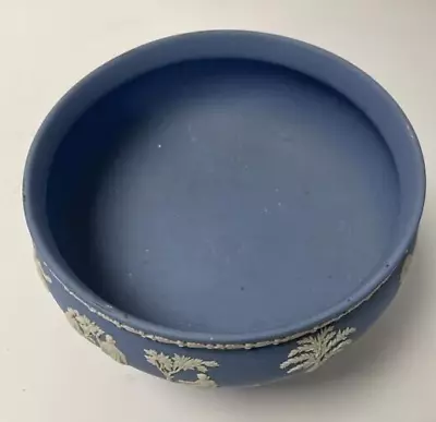 Buy Blue Jasperware Wedgewood Footed Bowl • 9.99£