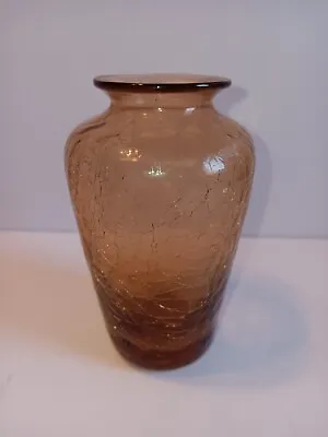 Buy Hand Blown Vtg. Crackle Vase 5  • 16.06£