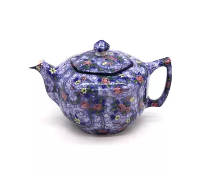 Buy RINGTONS Teapot Blue Summer Chintz Fine China Hexagonal Pot • 4.99£