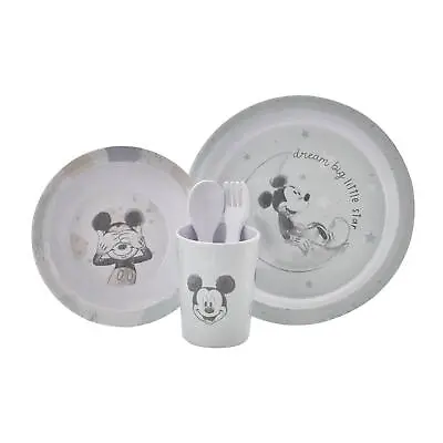 Buy Disney Baby 5 Piece Melamine Feeding Set Cup Bowl Plate Cutlery - Mickey Mouse • 32.75£