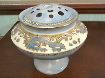 Buy Winton Grimwades Bone China Urn /vase With Frog Top - 'Ming'  Dragons Decor- GC • 11.95£