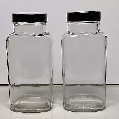 Buy 2 Vintage Glass Sweet Shop Jars With Lids Excellent Condition • 30£