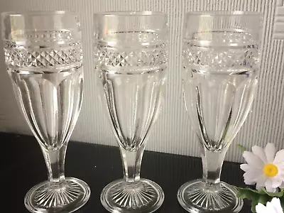 Buy 2x Retro Thick Champagne Flute Glasses Clear Drink Prosecco Glassware 150ml • 9£