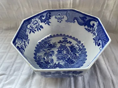 Buy Masons Blue & White - WILLOW, Large Octagonal Bowl REDUCED • 37.50£