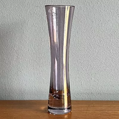 Buy Small Glass Vase Purple Amethyst Bud Stem Vase 13cm Tall • 7£