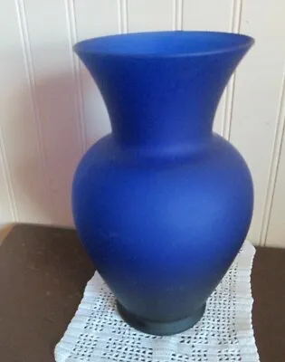 Buy Hh . Blue Glass Vase. 9'' H • 33.30£