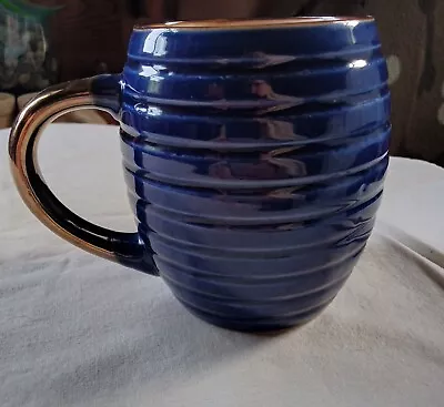 Buy Vintage Blue And Gold Ring Ware Beehive Mug • 18.86£