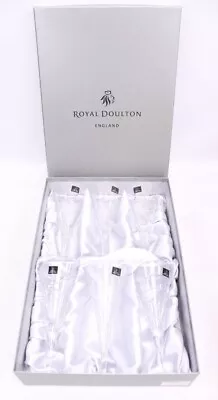Buy ROYAL DOULTON LUNAR GOBLET Clear Crystal Glassware 260ml 8.5  BOXED - BC4 • 9.99£