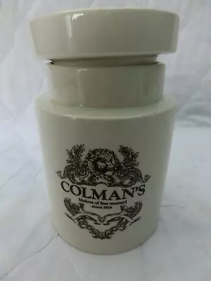Buy Vintage Colemans Mustard Pot With Lid Lord Nelson Pottery • 2.50£