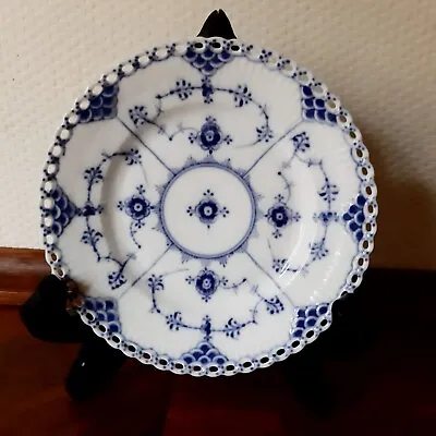 Buy ANTIQUE Plate 14,5 Cm BLUE FLUTED FULL LACE # 1-1088 Royal Copenhagen 1898-1923 • 66.15£
