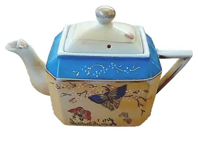 Buy Antique Bone China Tea Pot  Hand Painted • 12.99£