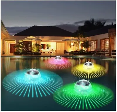 Buy Solar Power LED Floating Lights Garden Pond Pool Lamp Color Changing Waterproof✅ • 9.99£