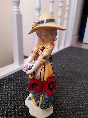 Buy Old Tipton Ware Figurine - Susie - Medium - Yellow Poppy Girl Holding Flowers • 9.99£