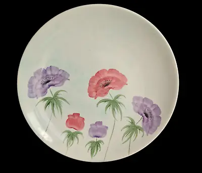 Buy Vintage E Radford Hand Painted  Floral  Anemone Plate • 14.99£