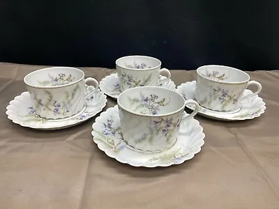 Buy Haviland Limoges  ORSAY  France ~ Set Of 4 ~ Cups & Saucers ~ 2 1/8  Tall • 61.76£