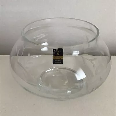 Buy Vintage Gleneagles Crystal Hand Cut Aria Design Bowl 16cm • 7.50£