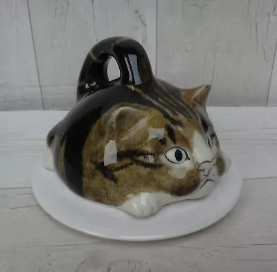 Buy Mike Hinton Winstanley Tabby Cat, Covered Butter Dish, Cheese Dish. • 24.99£
