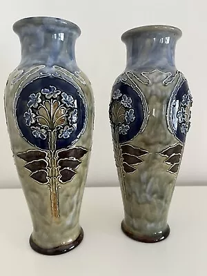 Buy Royal Doulton Vases Stoneware Pair Of By Eliza Simmance 1916 -1917 • 360£