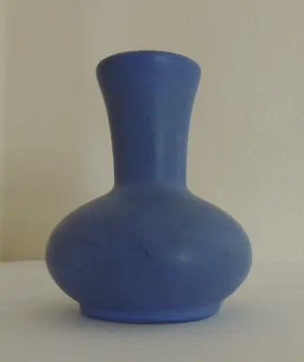 Buy NILOAK Vintage 4  Tall French Blue Matte Art Pottery Vase Excellent Condition • 33.59£
