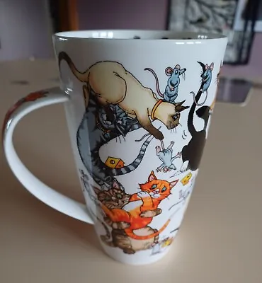 Buy Dunoon Fine Bone China Pussy Galore Cats Jumbo Cup Tea/coffee/cup  .55l *new* • 27£