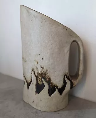 Buy Vintage French Pottery Vallauris Stoneware Pitcher Jug Abstract Art Geometric • 95£