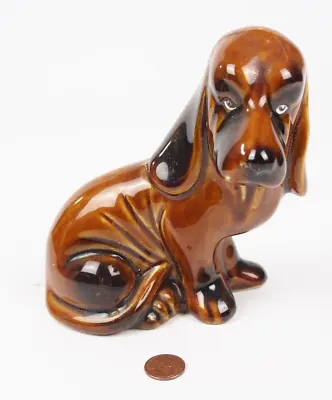Buy Vintage McCoy Bassett Hound Figurine Dog Glaze Clay Pottery Handcrafted • 19.21£