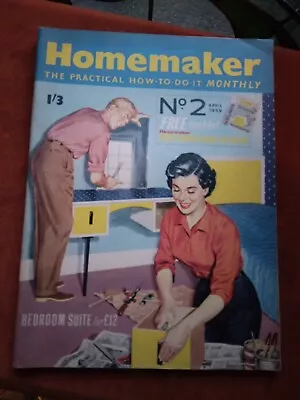 Buy Homemaker Magazine April 1959 Retro Art Cover.e3 • 2.99£
